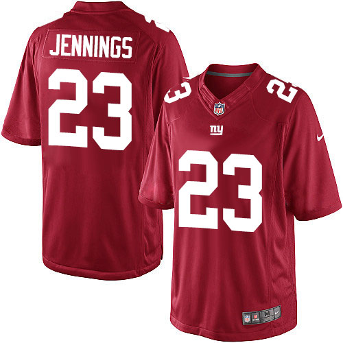 Men's Limited Rashad Jennings Nike Jersey Red Alternate - #23 NFL New York Giants